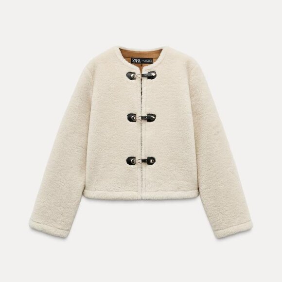 ZARA DOUBLE-FACED TOGGLE JACKET - Picture 6 of 9